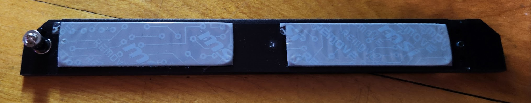 D3 & D4 cover after removal, obverse, showing heat transfer pads with plastic coverings still on